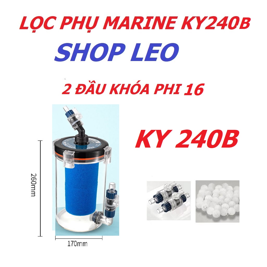 Lọc Phụ Marine cao cấp - lọc phụ Marine vỏ trong suốt- Phụ kiện thủy sinh - shopleo