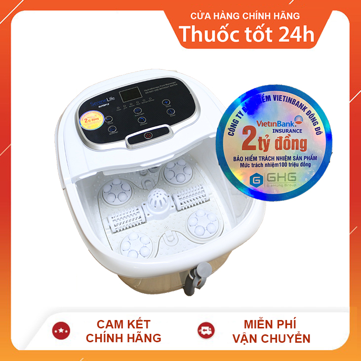 [Bảo Hành - Bảo Hiểm 2 Tỷ] Bồn Ngâm Chân Massage Serenelife Sl12 - Nhập Khẩu Hoa Kỳ