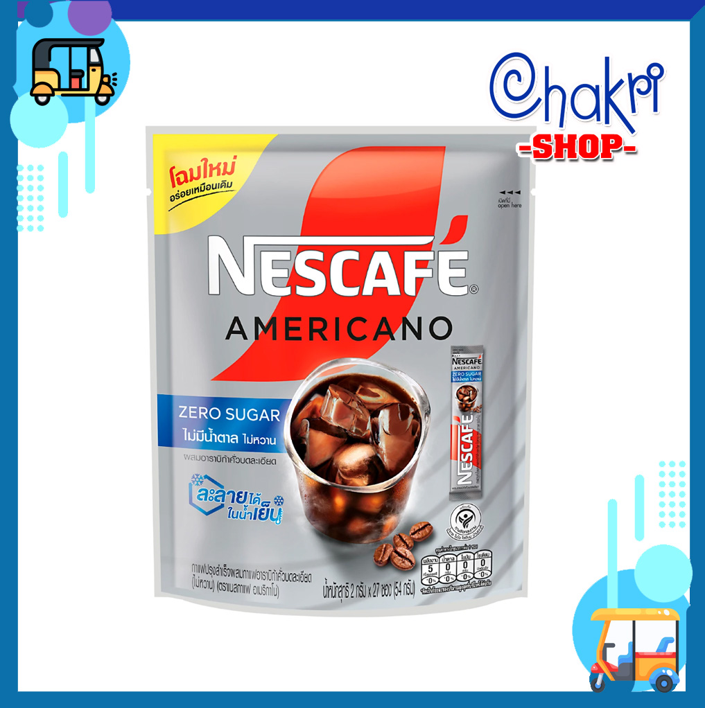 Cà Phê đen Americano Hòa Tan Nescafe Thái Lan (Truyền thống & Không đường)