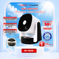 Quạt Tuần Hoàn Không Khí SHIMONO SH-9028 65W Xoay 3D Tạo Luồng Gió Đối Lưu Tích Hợp Cảm Biến Nhiệt và Công Nghệ AI