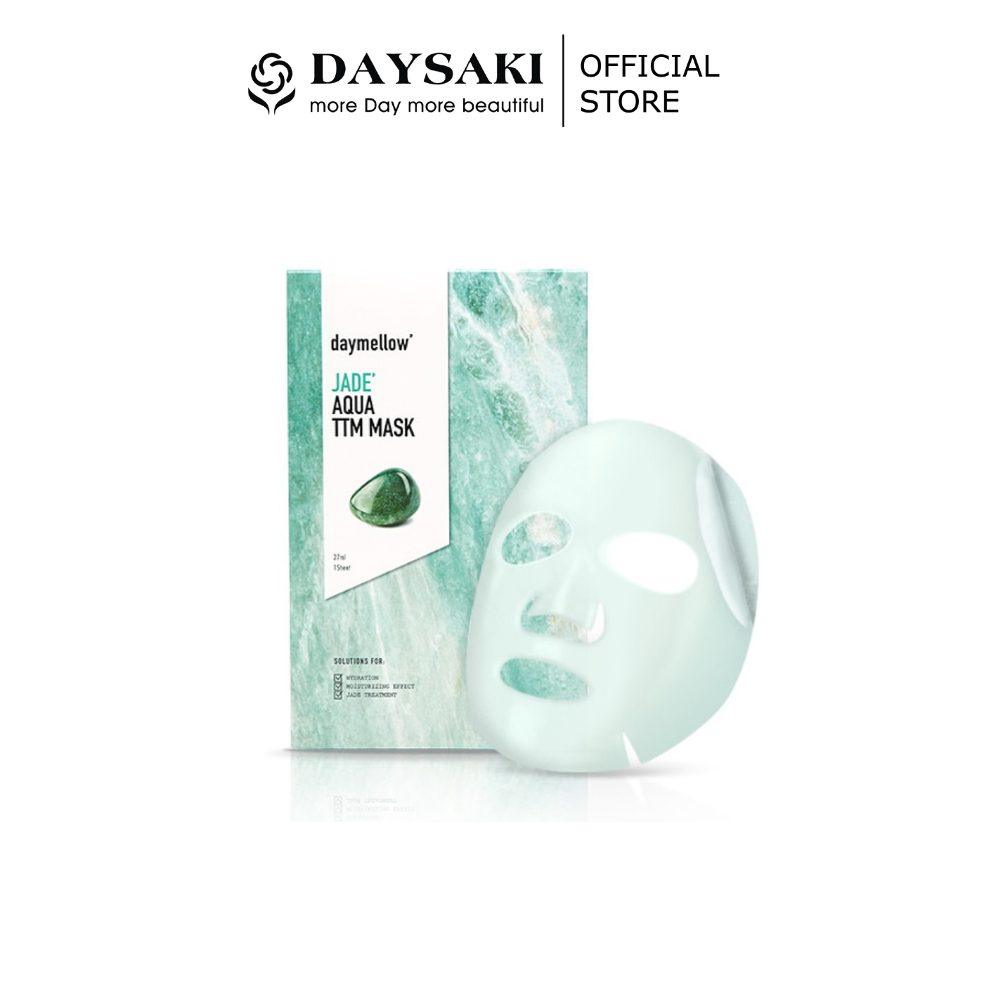 Daymellow Mặt Nạ Dưỡng Ẩm Jade Aqua Ttm Mask 27Ml