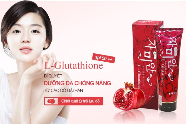 Kem Dưỡng Trắng Da Toàn Thân Lựu Đỏ Hàn Quốc L - Glutathione Spf 50++ [ Hàng Chuẩn ]