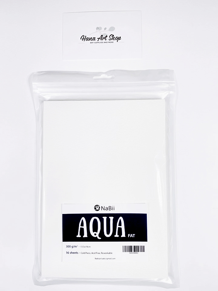 Giấy Vẽ  sổ vẽ Nabii Aqua Fat 300gsm A6/A5/A4