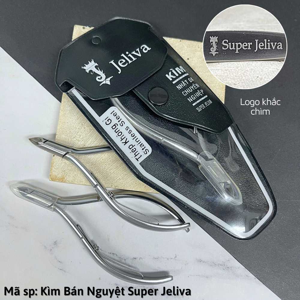 Kìm nhặt da bán nguyệt super JELIVA thép cao cấp không gỉ siêu bềnl NGHI THẢO