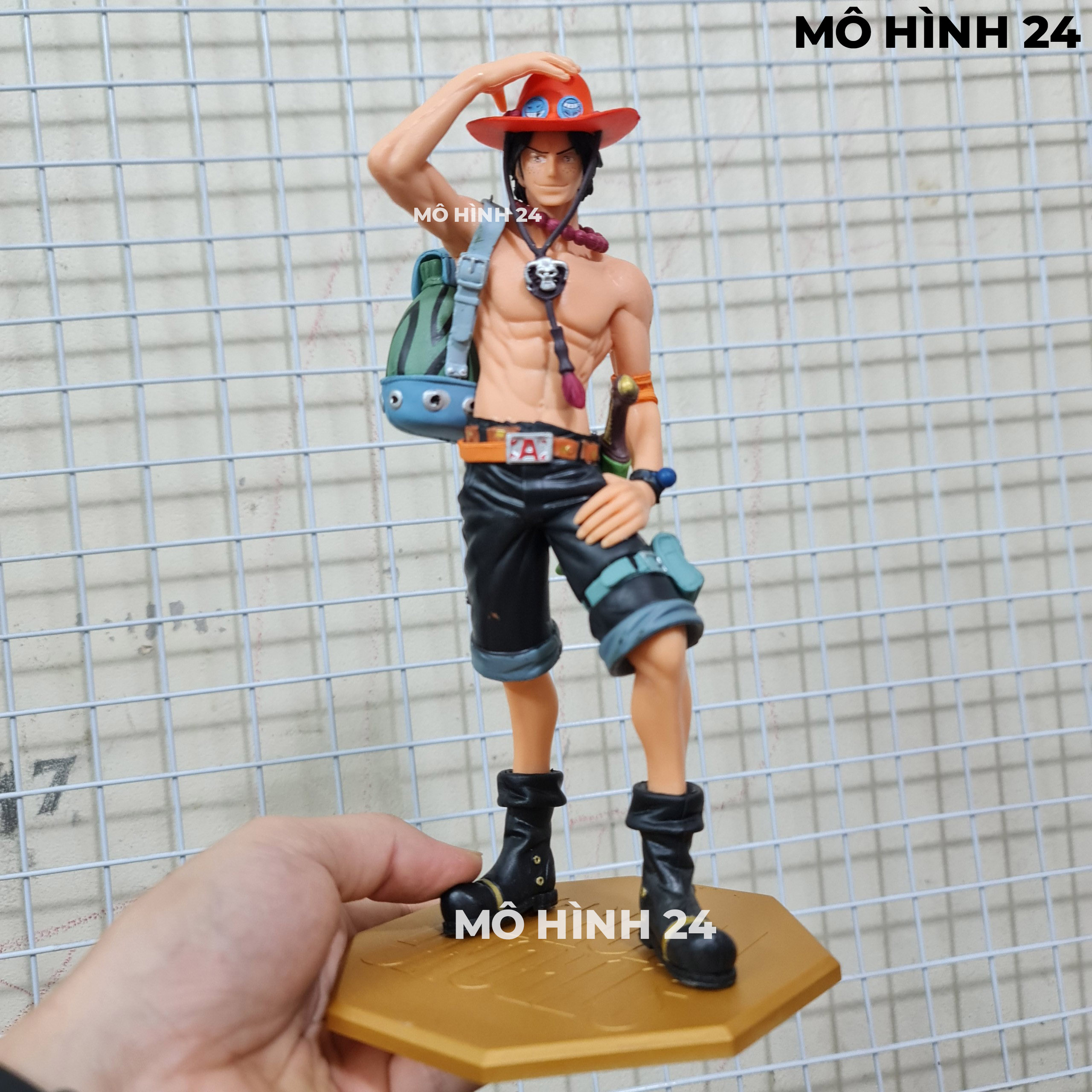 [23CM] MÔ HÌNH CAO CẤP Portgas D Ace DONUT POP one piece onepiece mo hinh ace anh trai luffy Strong 