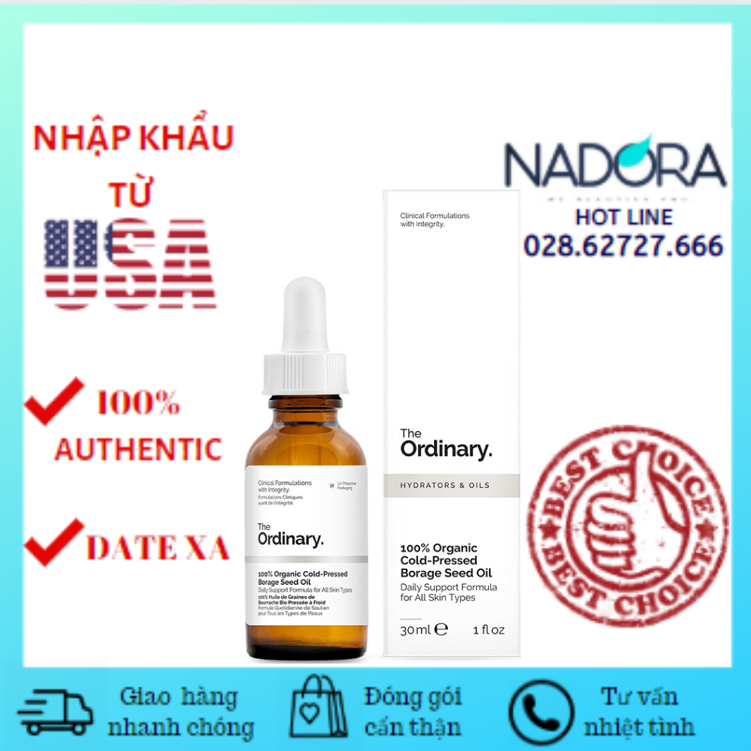 [HCM]Tinh Dầu The Ordinary 100% Organic Cold-Pressed Rose Hip Seed Oil (30ml)