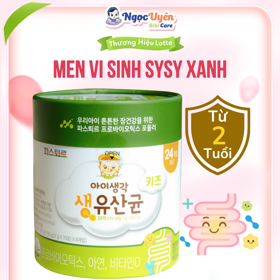 Men Vi Sinh Cải Thiện Biếng Ăn Lotte Sysy Pro - Men Tiêu Hóa Giúp Cân Bằng Hệ Vi Sinh Đường Ruột Cho