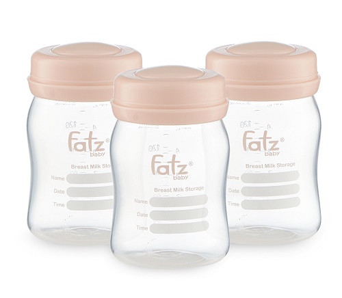 Bộ 3 Bình Trữ Sữa Mẹ Fatzbaby 150ml FB0120N Giao màu ngẫu nhiên