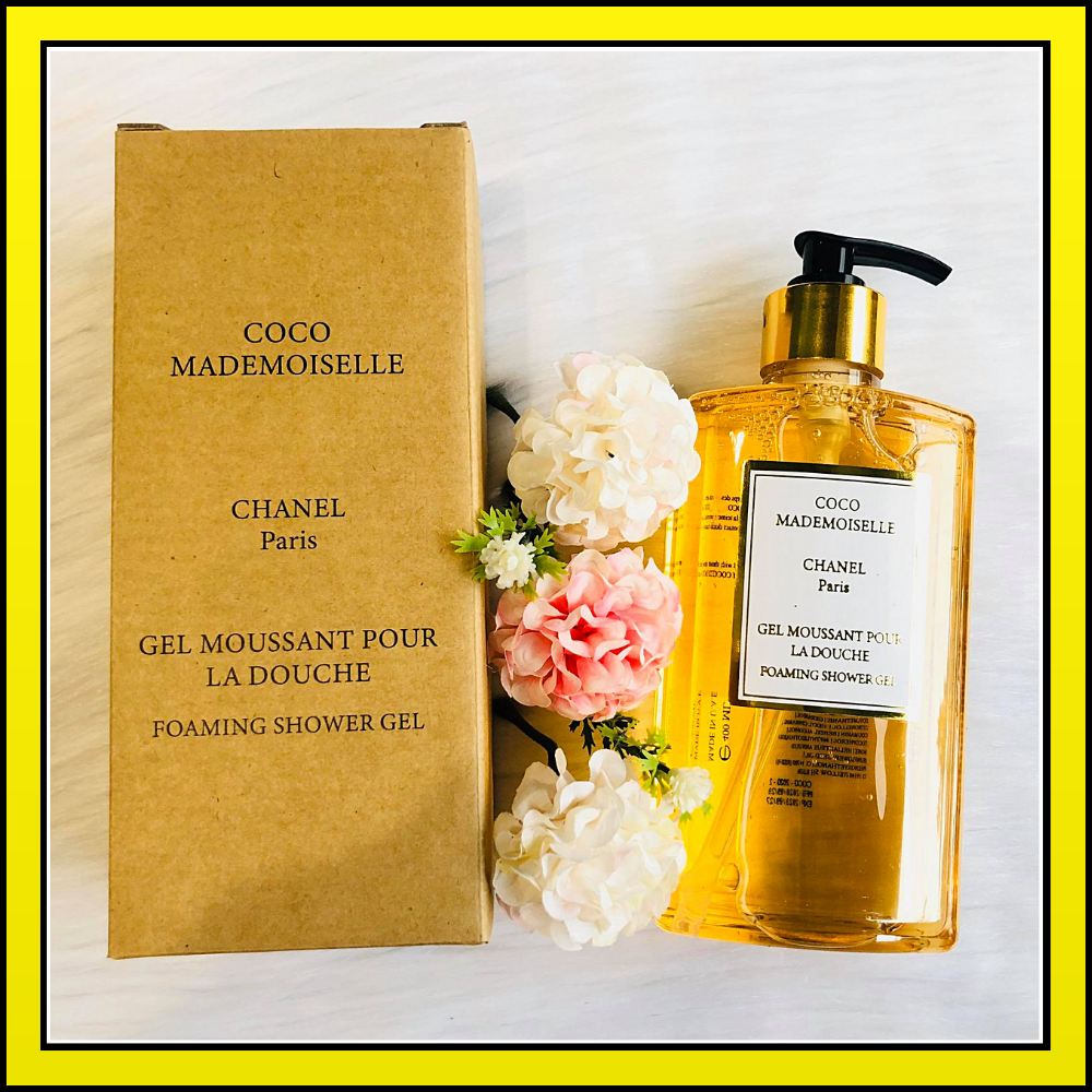 [HÀNG HOT] Sữa Tắm C.H.A.N.E.L Coco Mademoisele Hương Nước Hoa 400ml – Sữa tắm dạng gel tạo bọt cực mịn nhẹ nhàng lấy đi bụi bẩn mồ hôi vi khuẩn trên khắp cơ thể giúp tạo cảm giác thoải mái yêu đời.