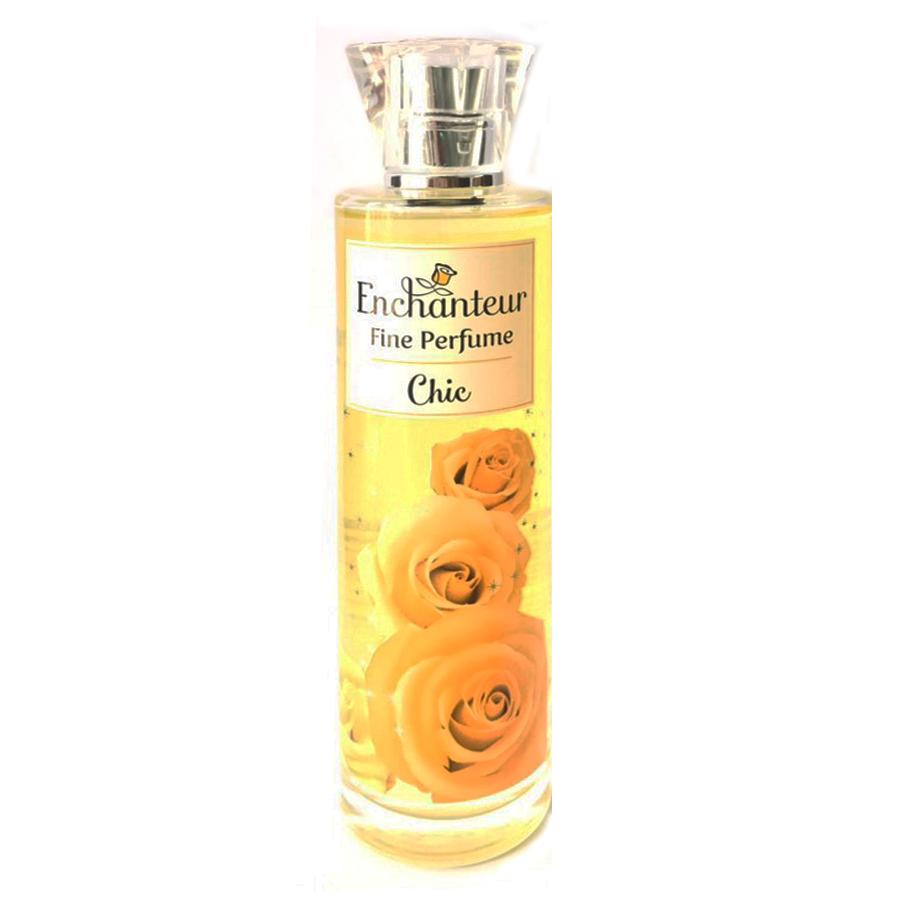 Nước Hoa Toàn Thân Enchanteur Fine Pefume Chic 100Ml (Chai Vàng)