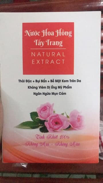 Nước Hoa Hồng Tẩy Trang Natural Extract 15Ml