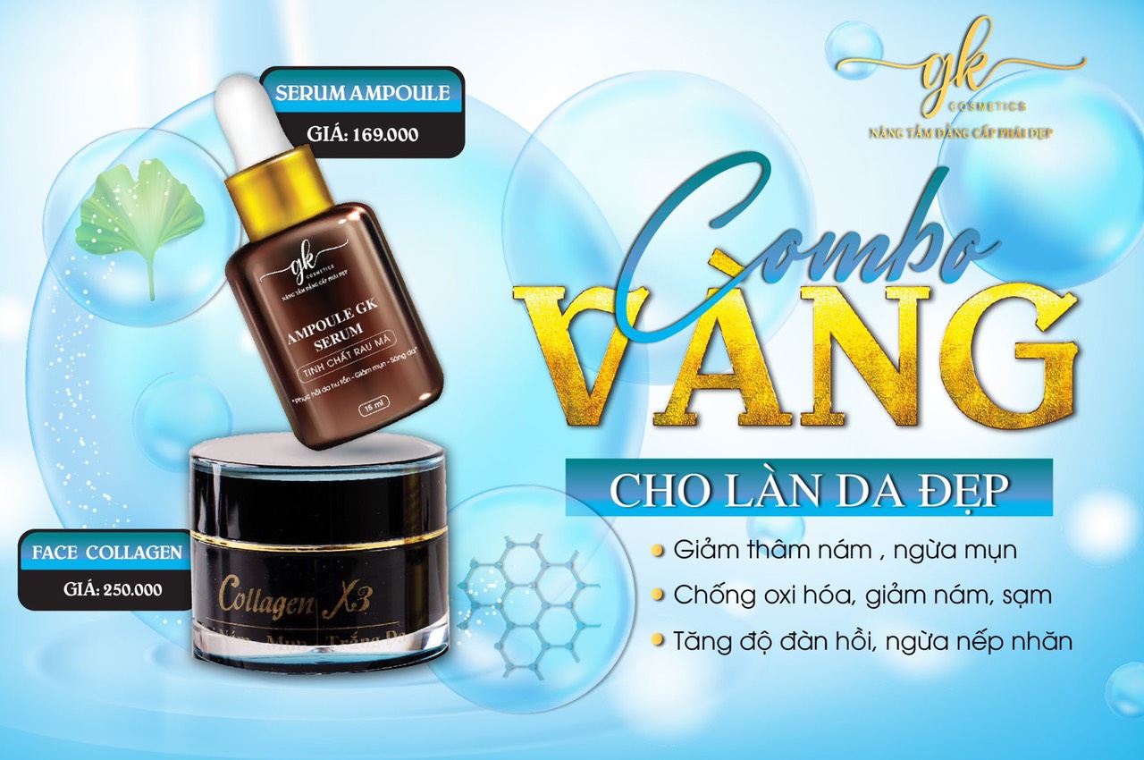 COMBO KEM FACE COLLAGEN VÀ SERUM AMPOULE