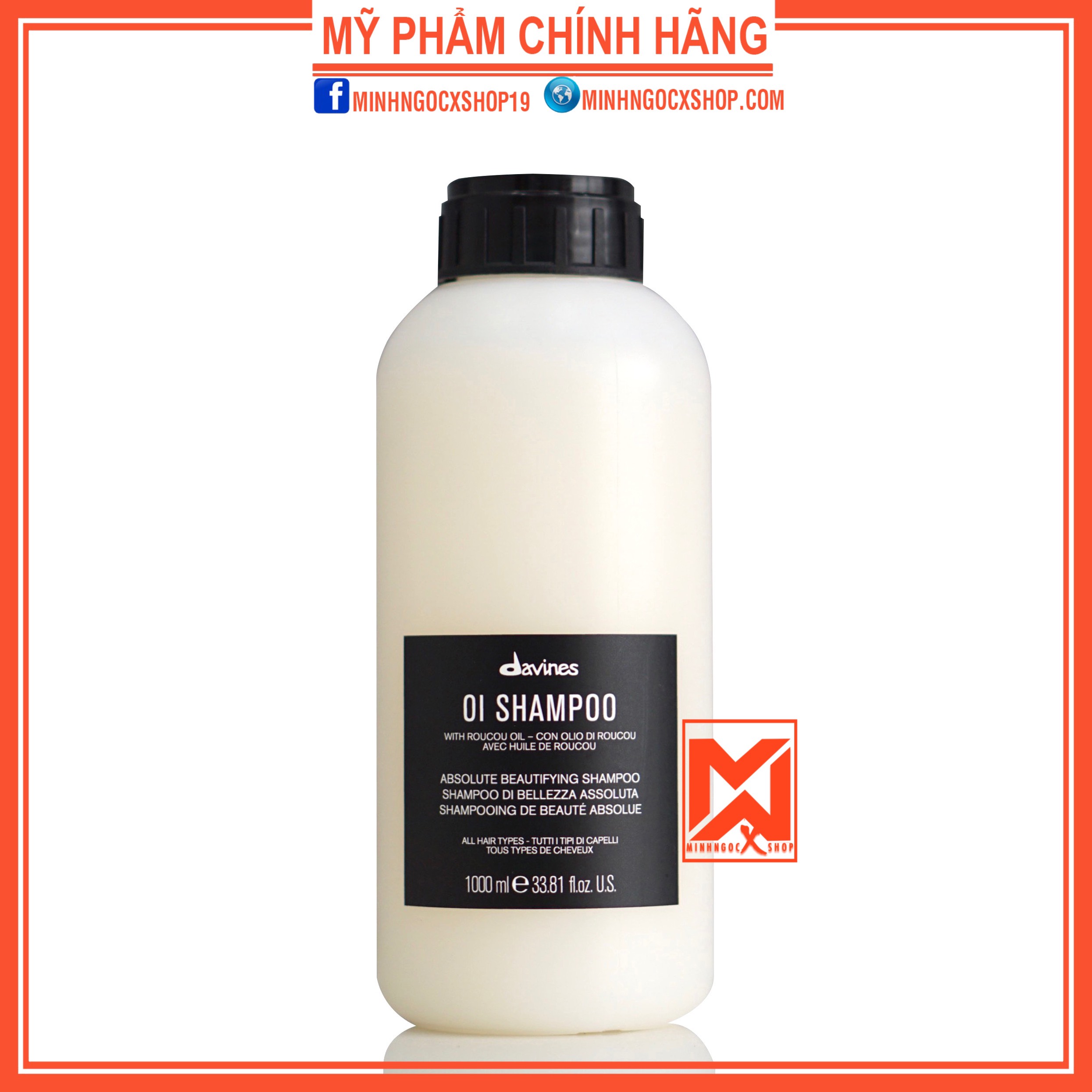 Dầu Gội Hoàn Mỹ Cho Mọi Loại Tóc Davines Oi 1000Ml Chính Hãng