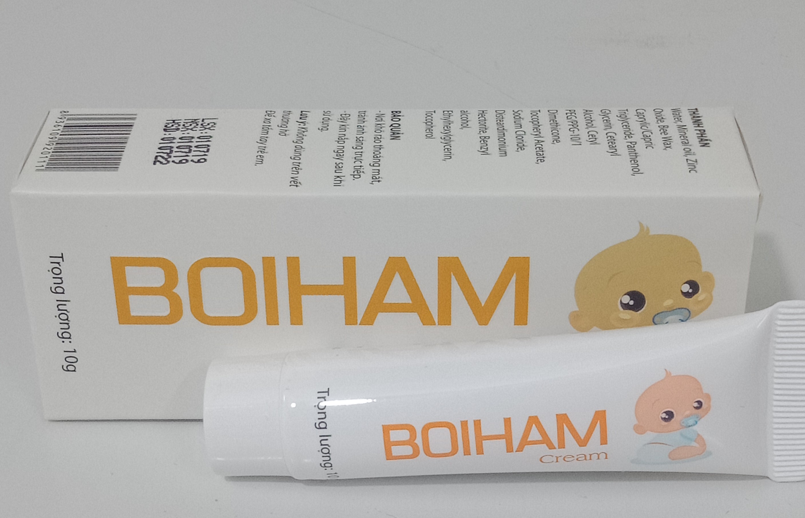 Kem Bôi Da Boiham Cream Hết Hămbảo Vệ Da Bé ( Tuýp 10G)