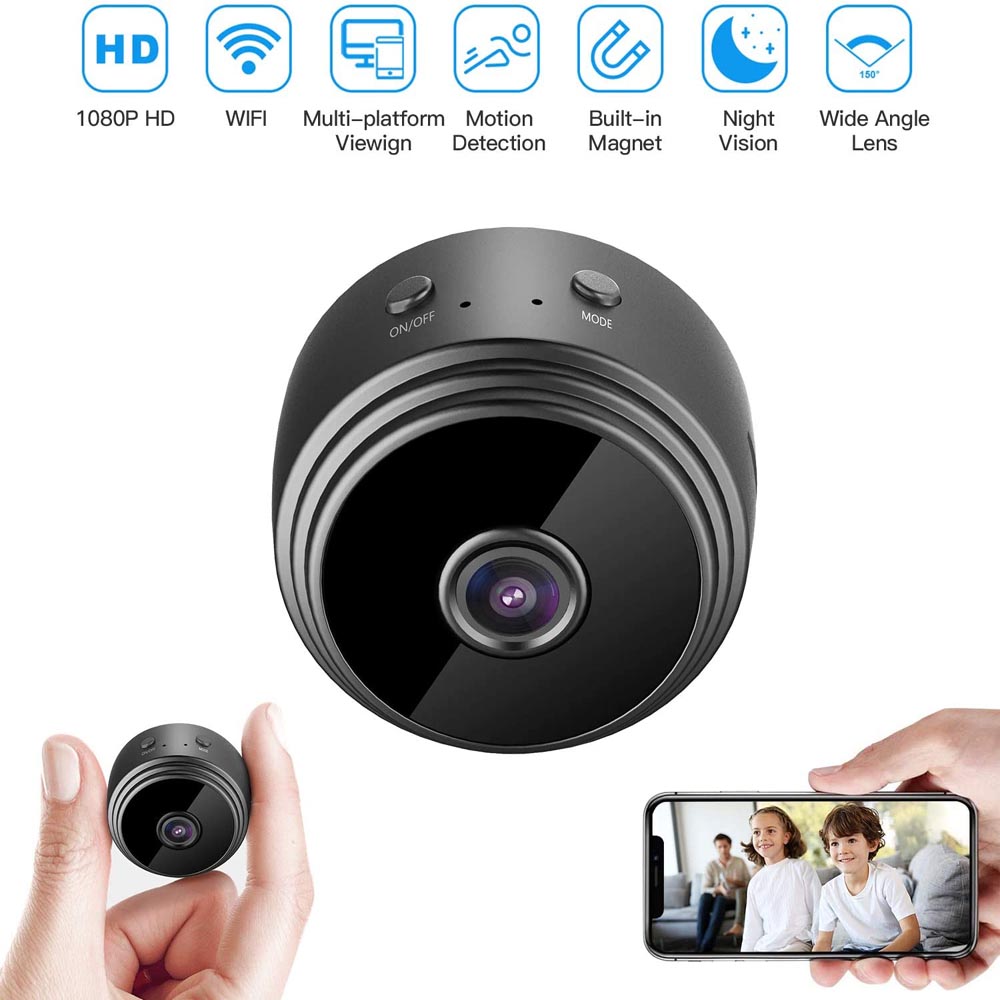 Camera mini siêu nhỏ A9 Camera mini 4k Camera gia đình kết nối điện thoại- Camera mini giá rẻ xem qua 3g 4g 5g- Camera 360 độ mini.