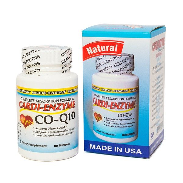 [ NHẬP KHẨU USA] Hộp 60 viên Cardi Enzyme- hỗ trợ người cao huyết áp giúp tăng năng lượng hoạt động cơ tim có tác dụng hỗ trợ chống lão hóa