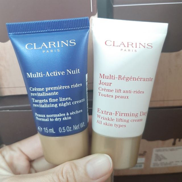 Bộ Đôi Dưỡng Da Chống Lão Hóa Ngày Và Đêm Clarins Cam Kết Hàng Đúng Mô Tảchất Lượng Đảm Bảo An Toàn Đến Sức Khỏe Người Sử Dụng|Kem Ngày