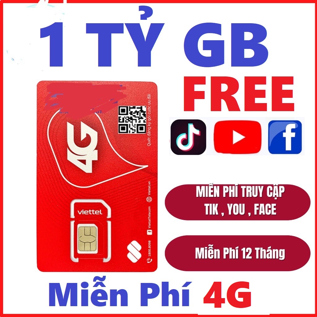 Sim 4G Viettel Vào Mạng Cả Năm Không cần nạp tiền - Sim Không Giới Hạn Dung Lượng Xem Video cả năm 1