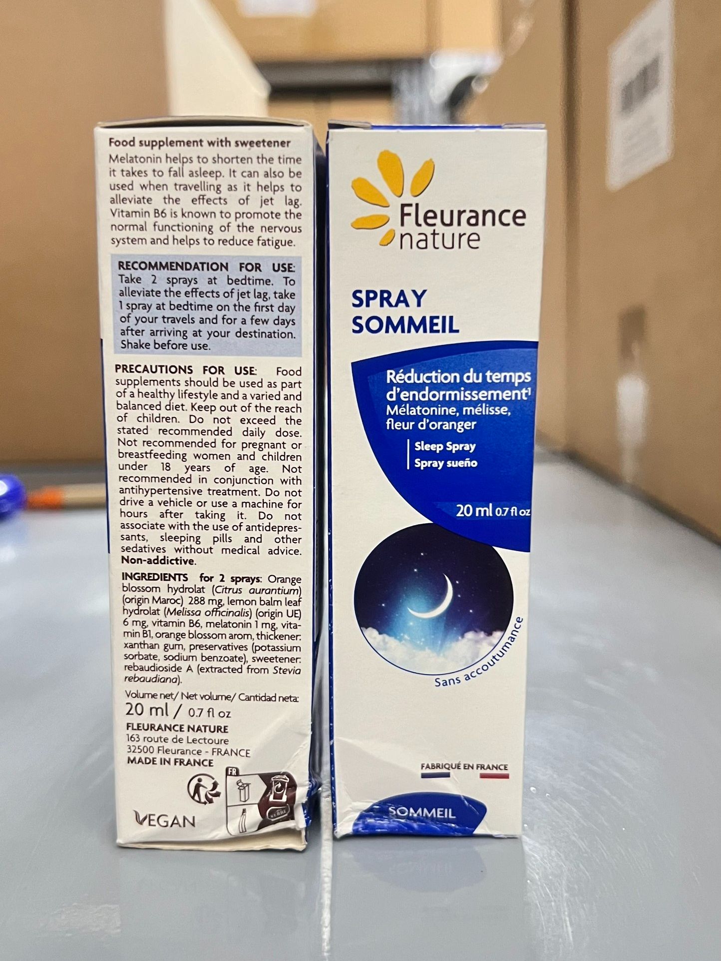 Xịt Ngủ Ngon Spray Sommeil 20ml Fleurance Nature - Bổ Sung Melatonin Giảm Tình Trạng Mất Ngủ Ngủ Khô