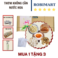 [Mua 1 tặng 3] Trà thơm không cần nước hoa chỉ cần thải độc đúng cách robimart (nhài nụ hoa nhài bạch phục linh trần bì) - hộp 10 20 30 gói