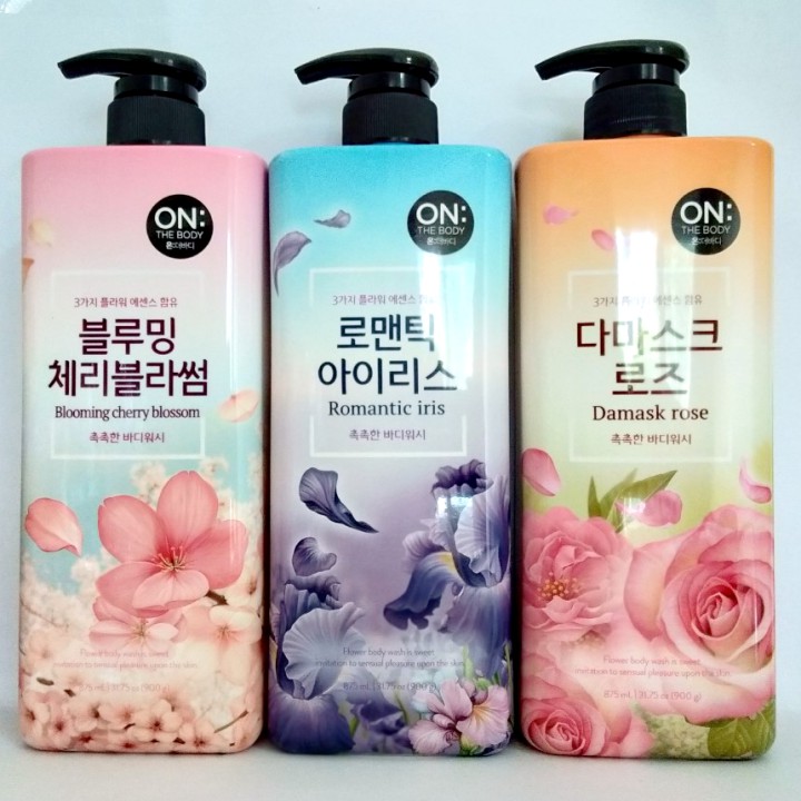 Sữa Tắm Dưỡng Ẩm Trắng Da Hương Nước Hoa Lãng Mạn On The Body Body Wash 900G (100% Korea)