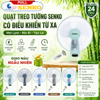 Quạt Treo Tường Remote Senko TR1683 (Có Remote) / TR1628 (Có Điều Khiển Từ Xa) - Quạt T1682 / T1680 ( 1 Dây Điều Khiển Tốc Độ Không Có Điều Khiển Từ Xa) - Hàng Chính Hãng - Bảo Hành 24 Tháng - Quạt Treo Tường Senko Có Remote TR1628 (Tương tự mã TR1683)