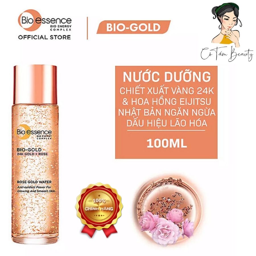 [Hcm]Nước Dưỡng Bio Essence Biogold Rose Gold Water 100Ml