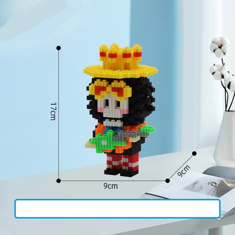 Bộ đồ chơi lắp ráp mô hình nhân vật Đảo Hải Tặc Vua Hải Tặc One Piece Luffy Ace Kakashi lego mini 3D