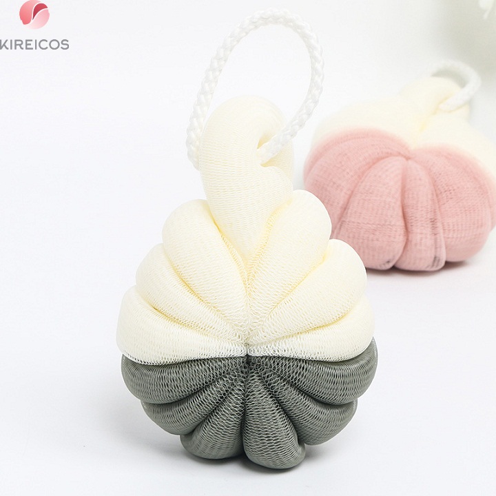 [HCM]Bông Tắm Tròn Múi Cam 2 Màu Dễ Thương