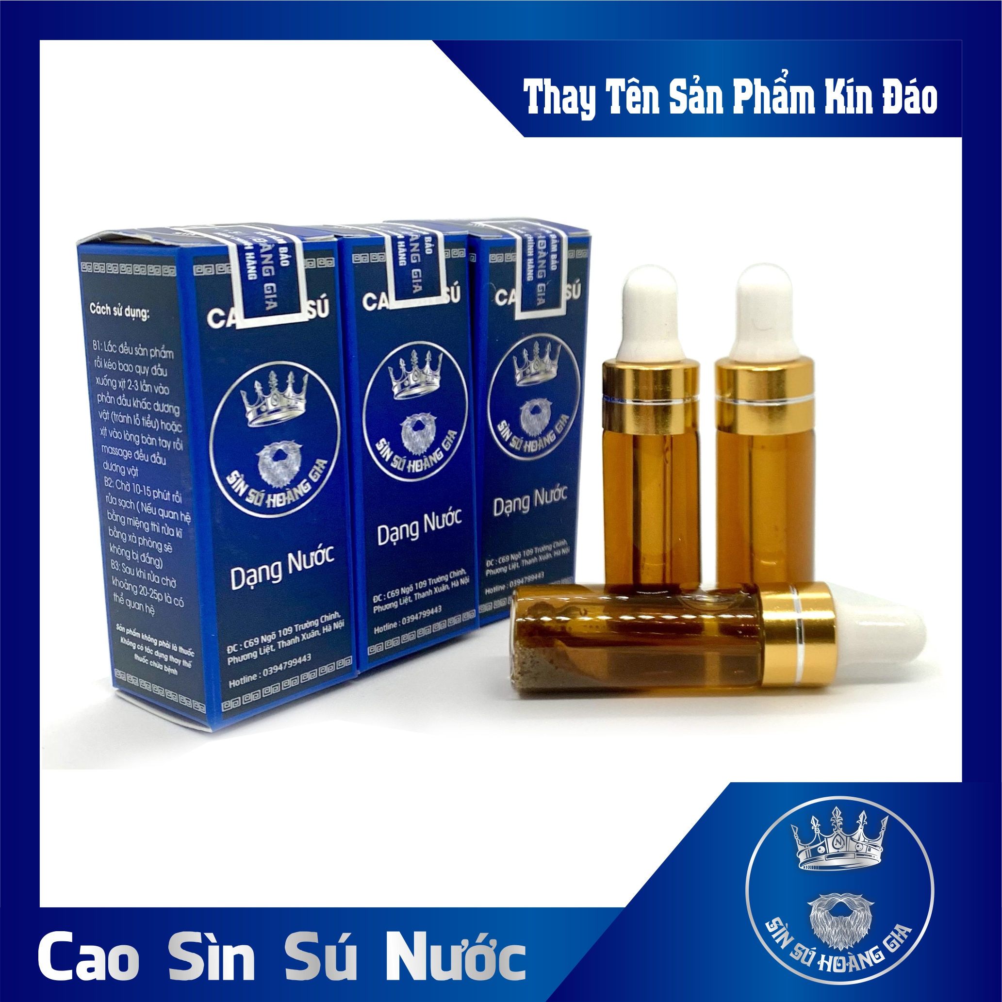 Cao Sìn Sú Nước Dạng Bấm Giọt Tiện Lợi Dùng 50-60 Lần [Thay Tên Kín Đáo]