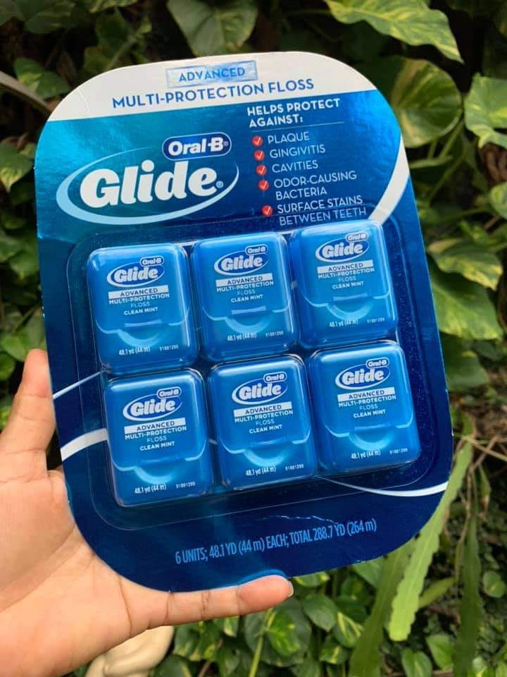 [Hcm]Chỉ Nha Khoa Oral - B Glide Advanced Multi Protection Floss Clear Mint Set 44M X6 Hộp