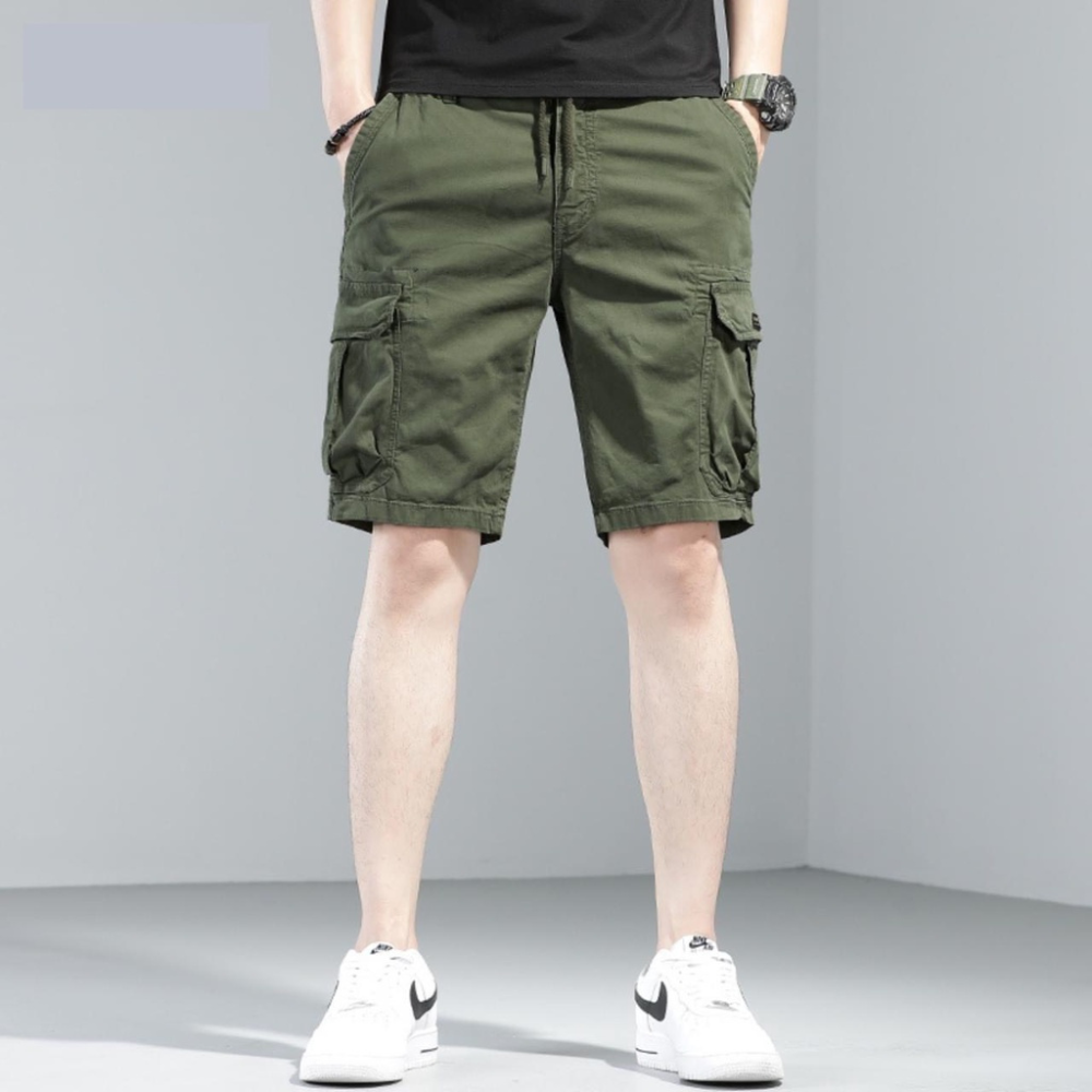 Quần short kaki túi hộp nam GOZIN.STORE chất kaki cotton con giãn thoáng mát thấm hút mồ hôi dáng th