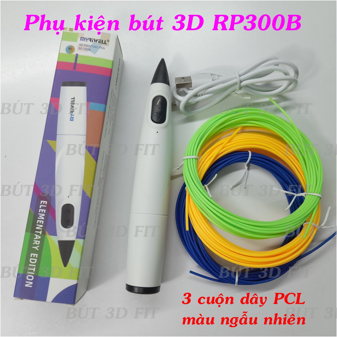 Bút 3D giá rẻ Myriwell vẽ mô hình 3D sáng tạo dùng mực PCL nhiệt độ thấp