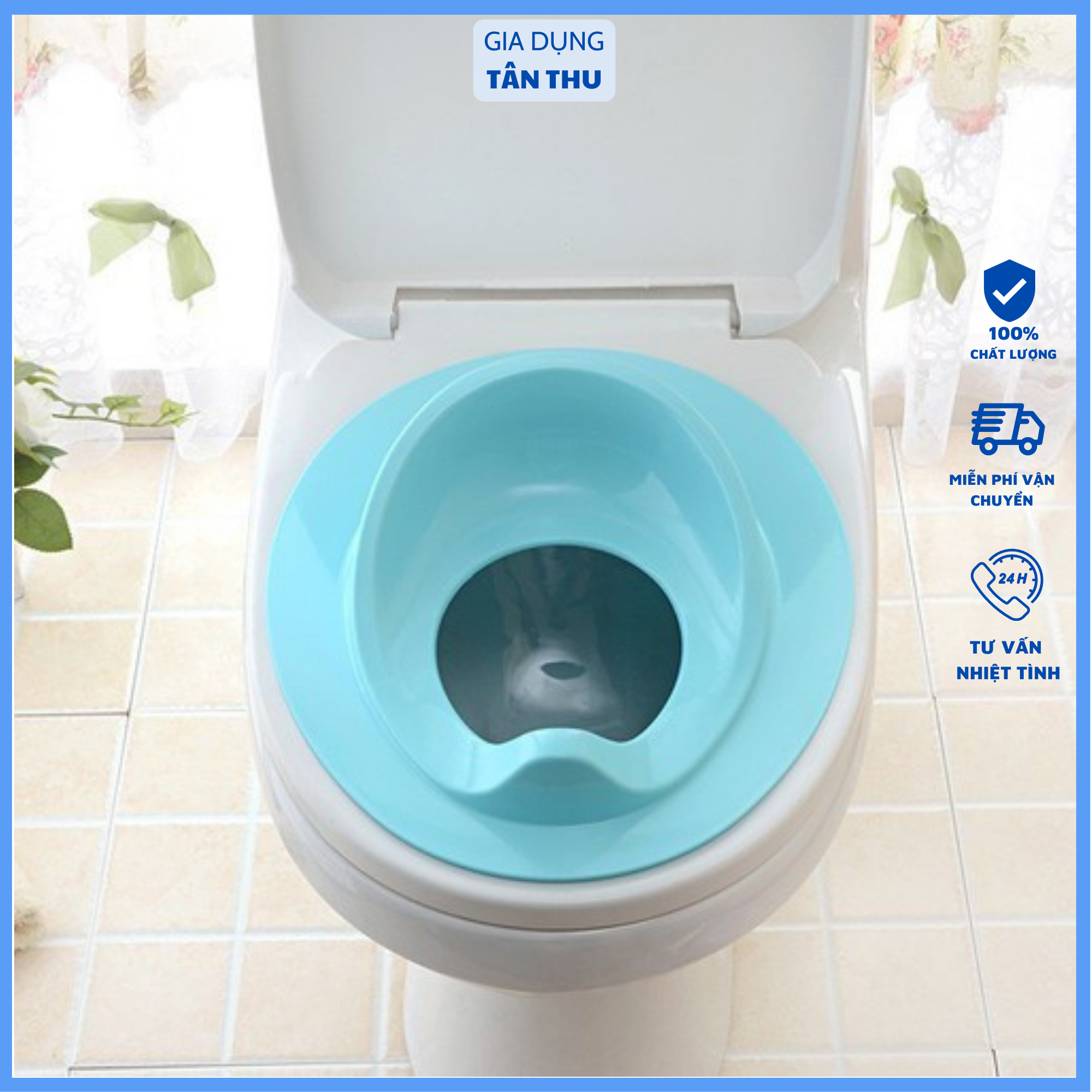 Bệ thu nhỏ bồn cầu cho bé nắp lót toilet trẻ em hàng Việt Nhật thay thế bô vệ sinh dễ sử dụng và tiện lợi