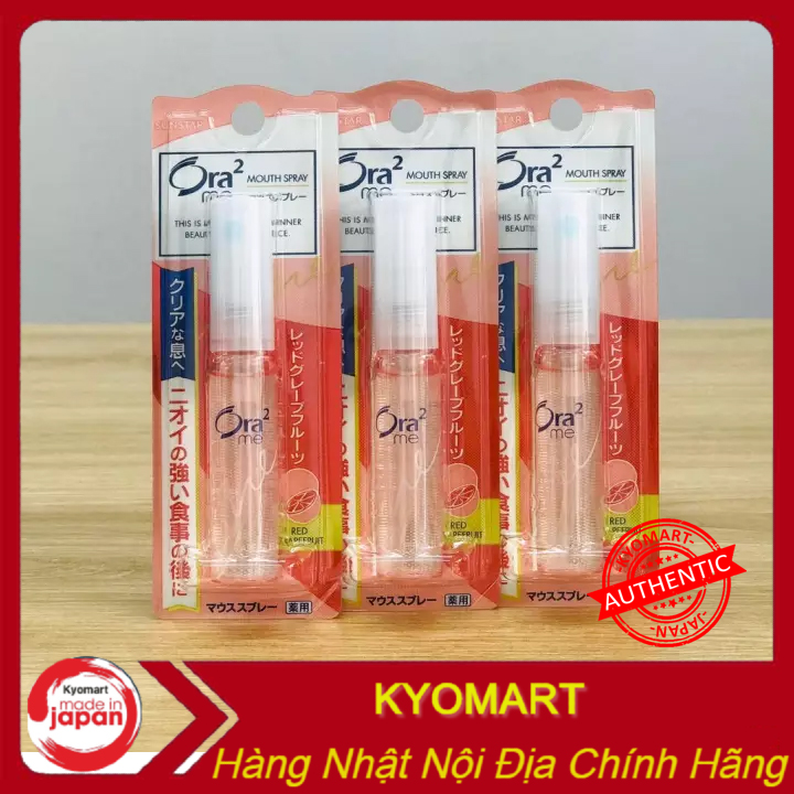 [Freeship +Combo Mua 2 Giảm 5% + Voucher]Chai Xịt Thơm Miệng Sunstar Ora2 Nhật Bản ( Hương Bưởi - 6Ml ) Chai Nhỏ Gọn Tiện Dụng Khử Mùi Miệng Ngay Sau Khi Sử Dụng