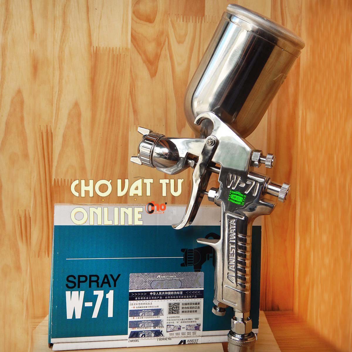 Súng phun sơn Iwata W71 béc phun 1.3mm & 1.5mm - Hàng 1:1 chất lượng