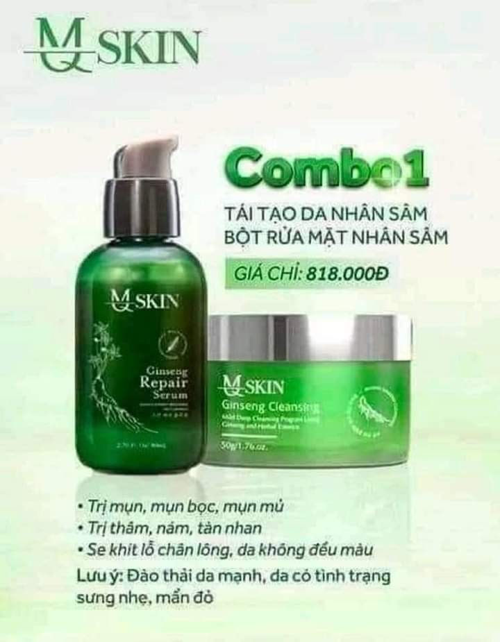 combo tai tao da nhan sam bot rua mat MQ-SKIN