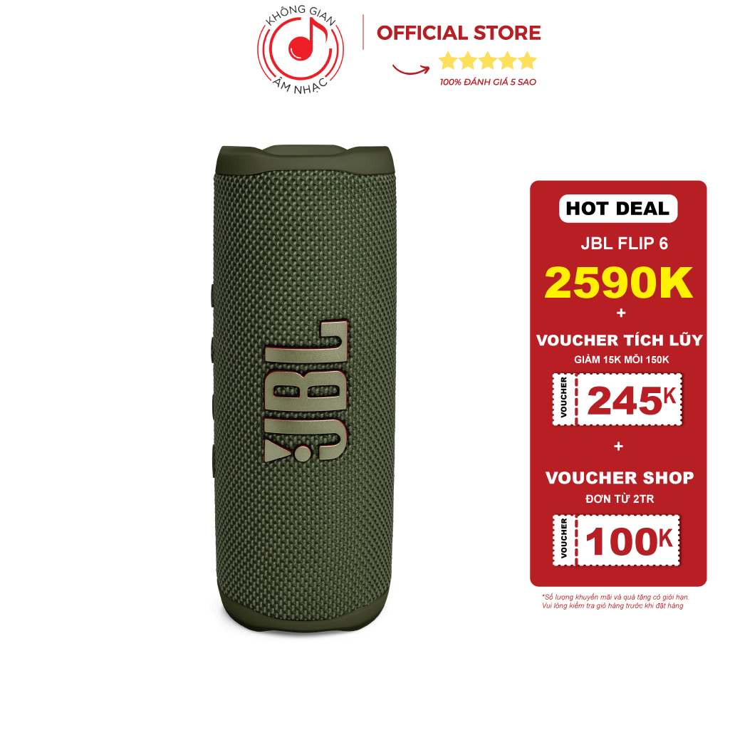 Loa Nghe Nhạc Bluetooth JBL Flip 6 - Chính Hãng PGI