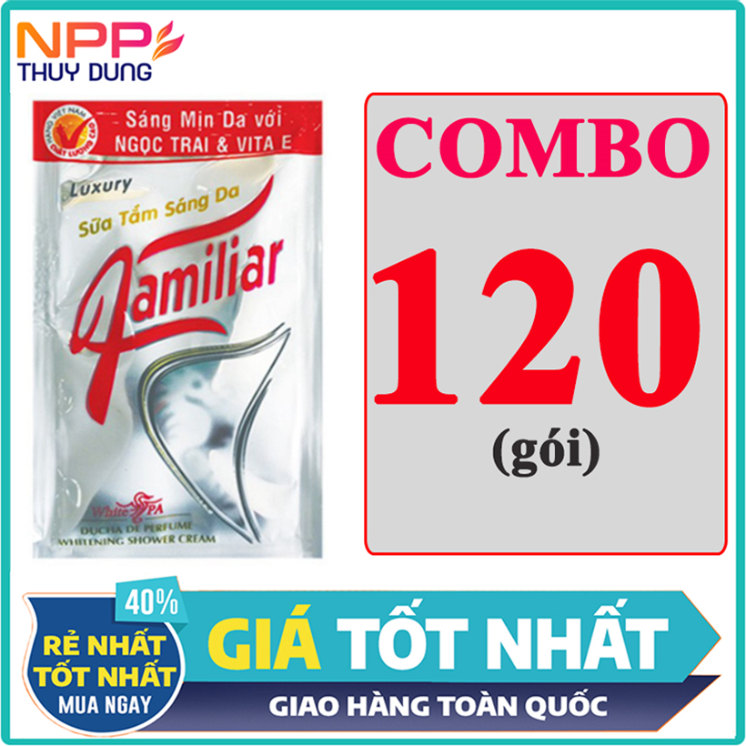 Combo 120 Gói Sữa Tắm Trắng Da Nam Familiar 5Ml - Npp An Nhiên