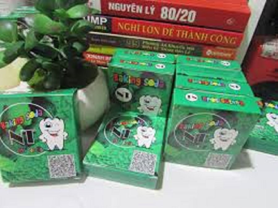 Combo 5 Gói Bột Làm Trắng Răng Baking soda Mix Bạc Hà 50g x 5 Gói