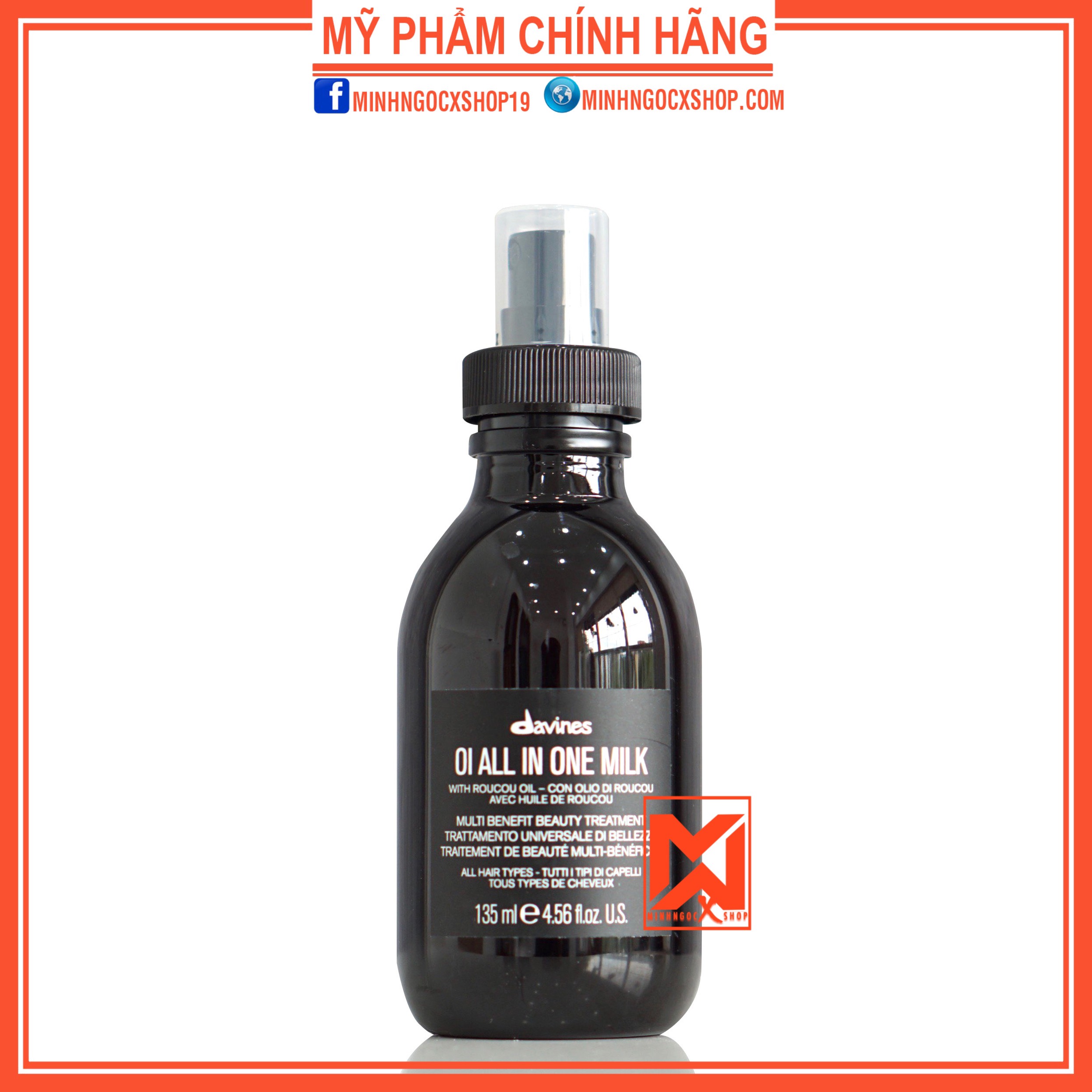 Dưỡng Chất - Xả Khô Chăm Sóc Đa Năng Davines Oi All In One Milk 135Ml Chính Hãng