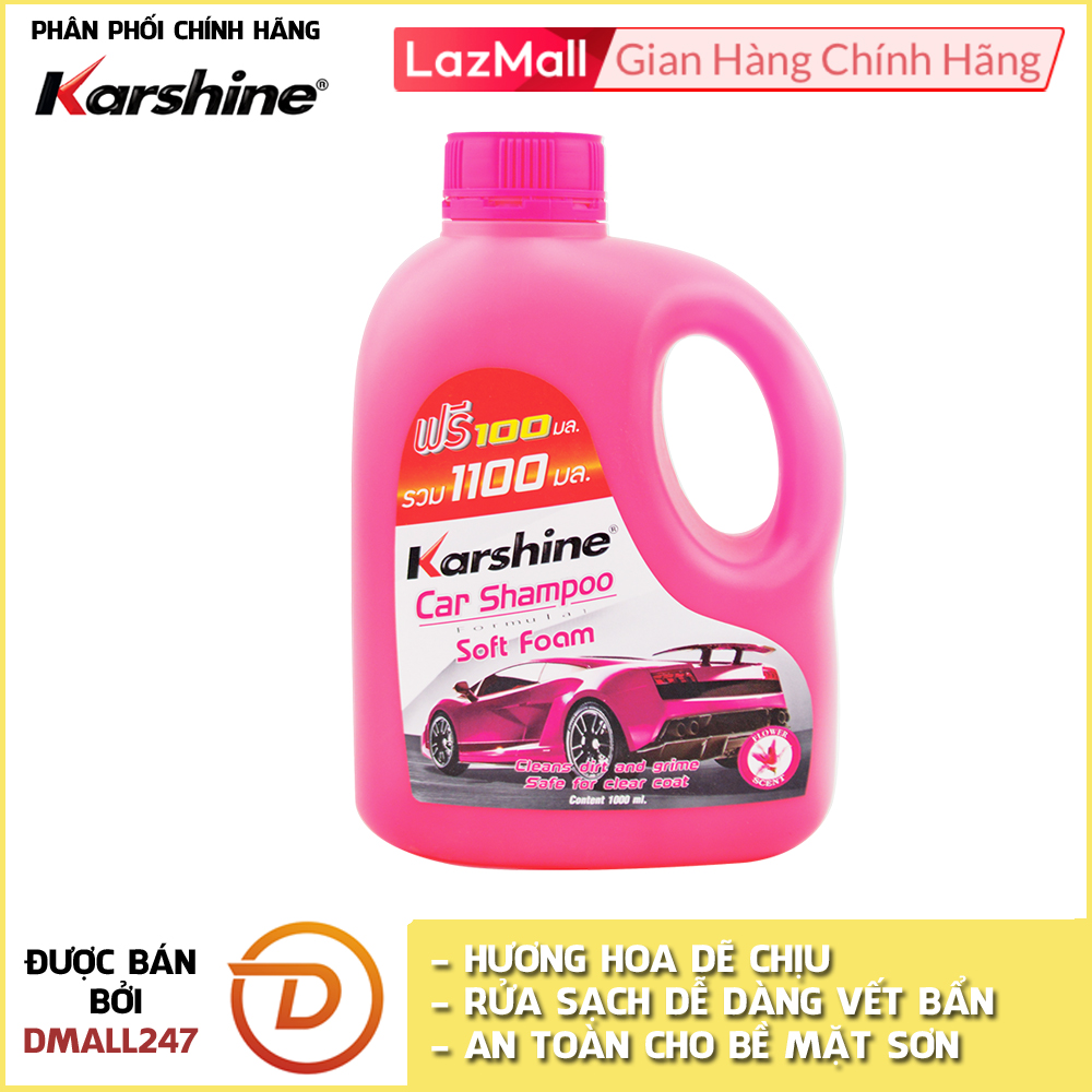 Xà bông rửa xe đậm đặc Karshine KA-RX1100 1100ml Nhiều mùi hương - Dmall247 chăm sóc xe chính hãng