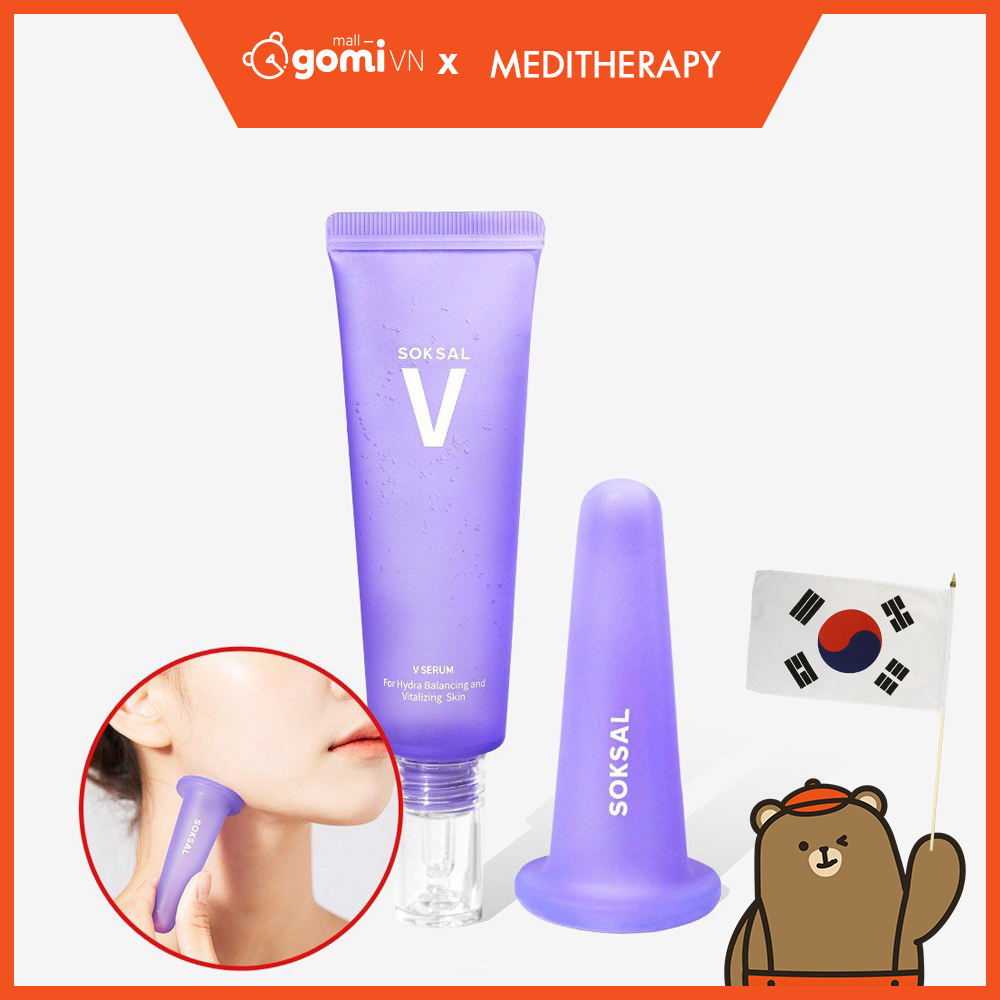 [Hcm]Tinh Chất Chống Lão Hóa Và Cốc Nâng Cơ Mặt Hình Chữ V Meditherapy Soksal V 30Ml Gomimall