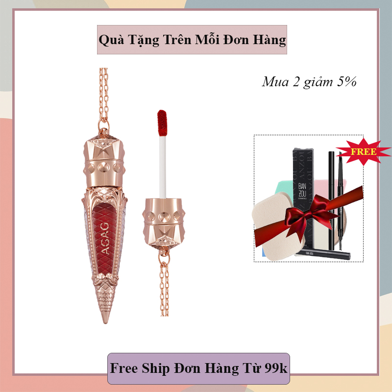 (Free Ship Toàn Quốc) Son Kem Kim Cương Agag Lên Màu Cực Chuẩn Giữ Màu Lâu ( Kèm Quà Tặng Trên Mỗi Đơn Hàng )