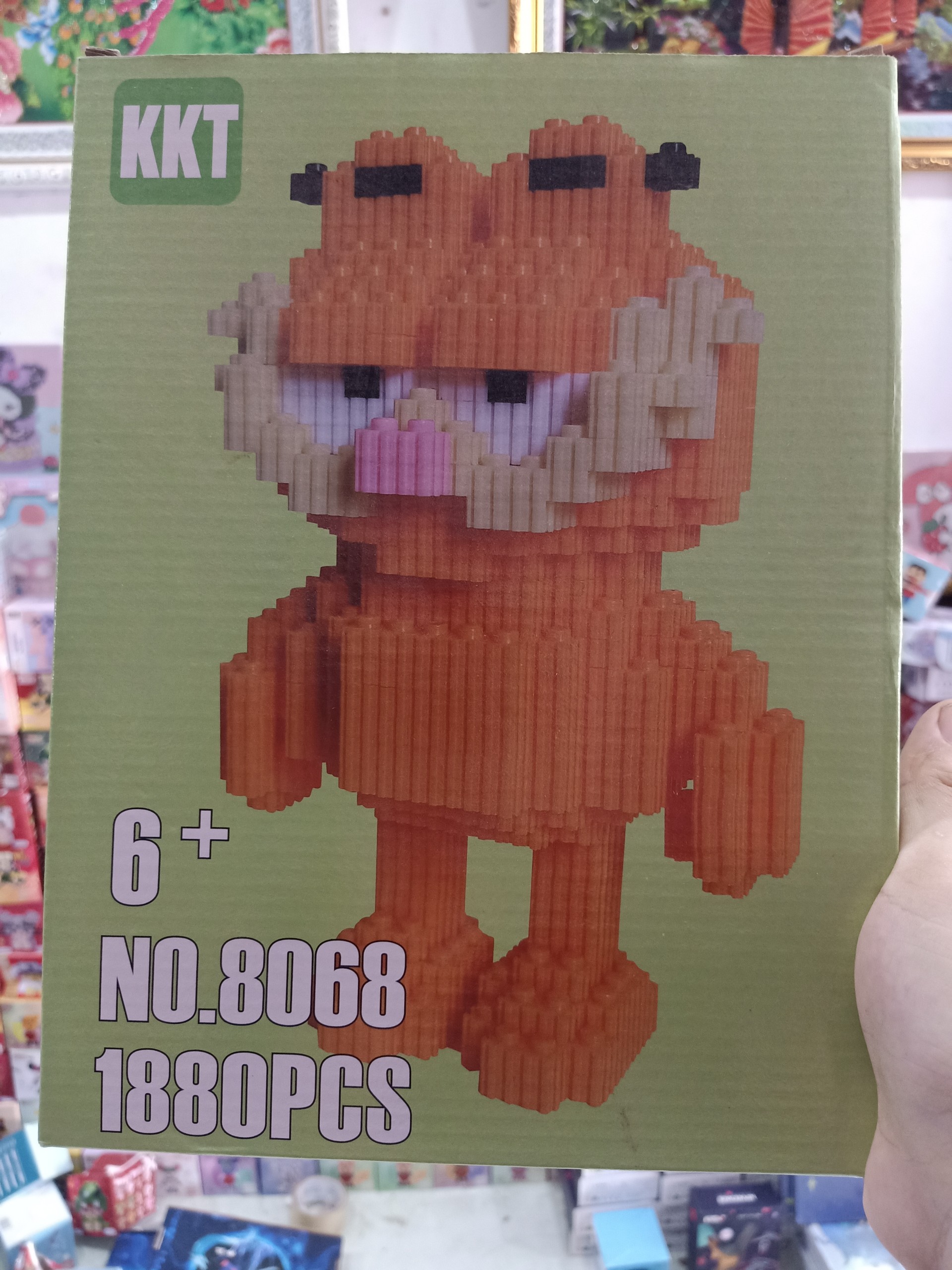 [HCM] Lego Bearbrick cao 30cm - Chú Gấu Dễ Thương Cầm Bó Hoa - Đồ Chơi Lắp Ghép Trí Tuệ Quà Tặng Người Thương/ Thầy Cô