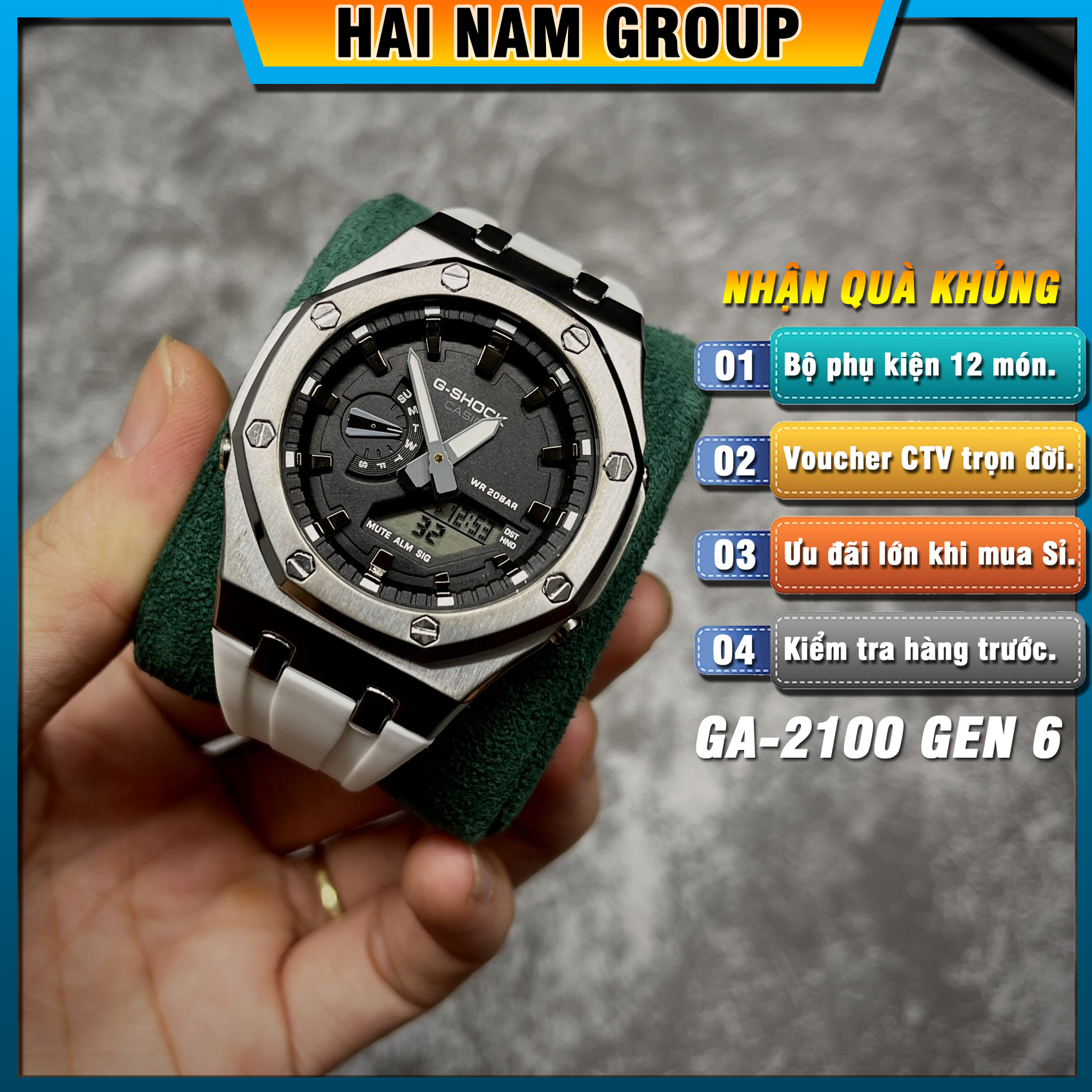 Đồng hồ nam G-SHOCK GA 2100 Custom AP Gen 6 | GA-2100 HNG609