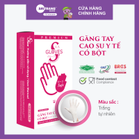 Găng tay cao su y tế Latex Có Bột Sgloves PREMIUM 5.0g 100 chiếc/hộp