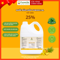 [TẶNG SET QUÀ] Nước rửa bát Fuwa3e 3.8L enzyme sinh học tự nhiên hương dứa an toàn cho da nhạy cảm