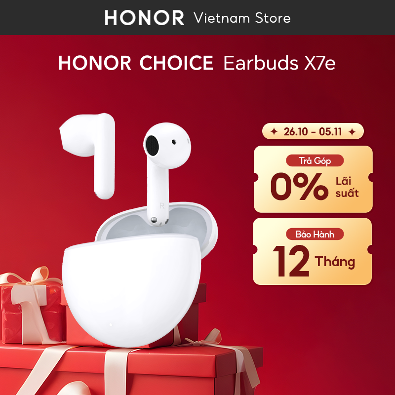 Tai Nghe Bluetooth HONOR CHOICE Earbuds X7e | Bán mở khử tiếng ồn chủ động | Chống bụi và nước IP 54