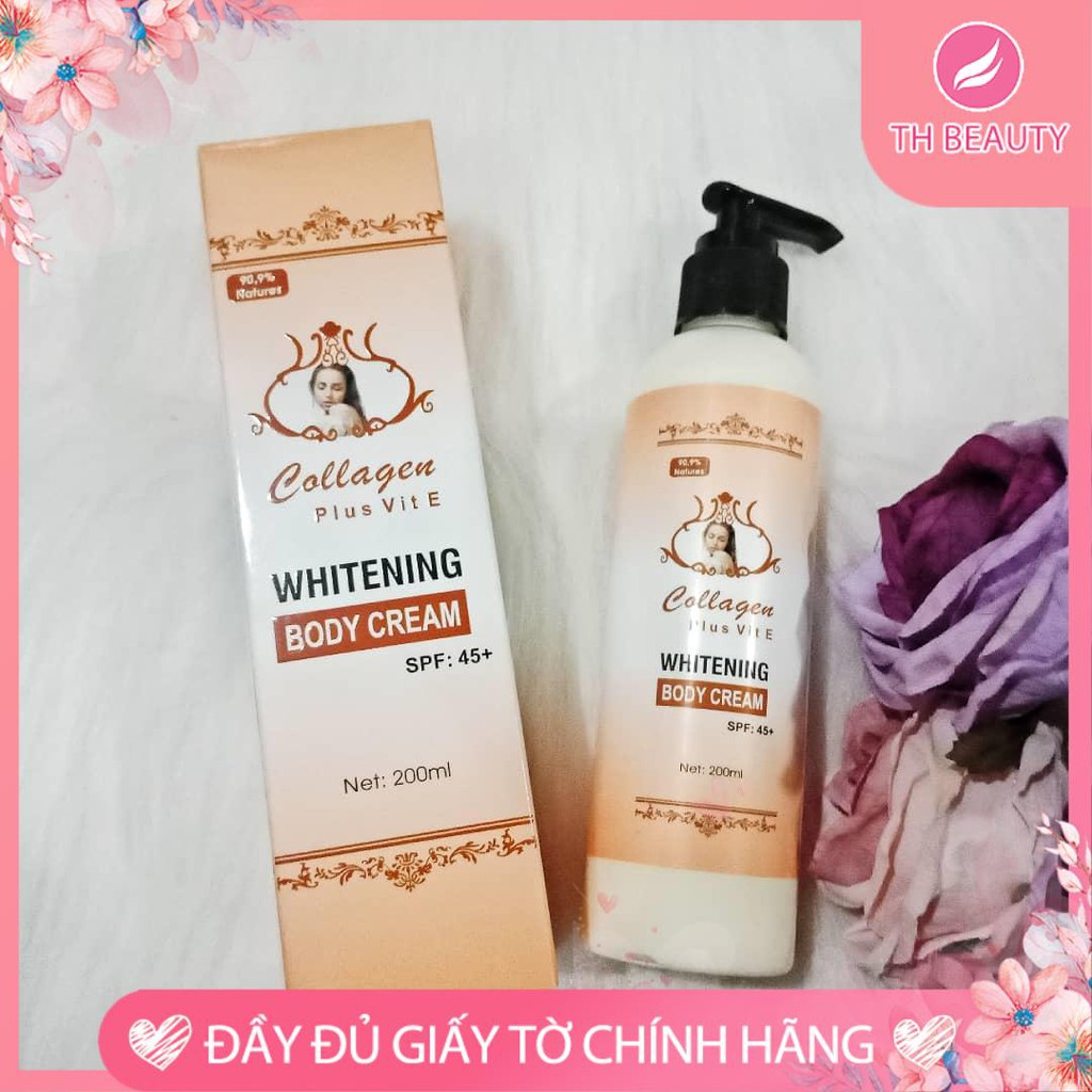 [HCM][Chính hãng] Kem Body Collagen Plus Vit E dạng chai